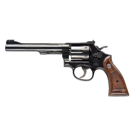 Smith & Wesson Mod. 17 Masterpiece, Revolver Kal. .22 lfb, Lauflänge 6", verstellbare Visierung, Carbon Steel - blue