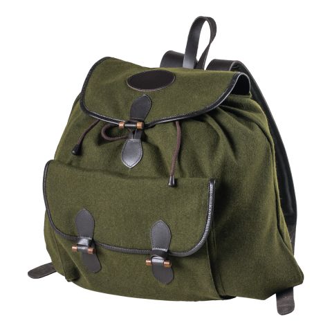 Lautloser Rucksack / lodenähnlicher Stoff (Wolle/Nylon), Schweißeinlage, 55x50 cm