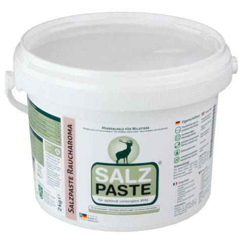 Mineralsalzpaste / 2 kg Eimer, Raucharoma, für optimal versorgtes Wild