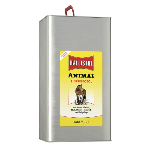 Ballistol-Animal, Tierpflegeöl, 5 Liter - Hautpflege, Pfotenpflege, Ohrenpflege, Fellpflege