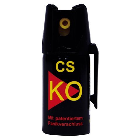 Verteidigungsspray KO-CS Gas, 40 ml, patentierter Panikverschluss