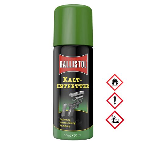 Ballistol Robla Kaltentfetter, 50 ml Spray, entfernt Öl und Fett rückstandslos