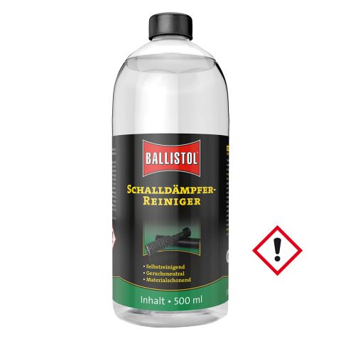 Ballistol Schalldämpferreiniger, 500 ml, zuverlässige Reinigung der Schalldämpfer