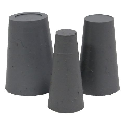 3er Set Gummikorken, 5x9x20 / 8x12x20 / 10,5x14,5x20 mm