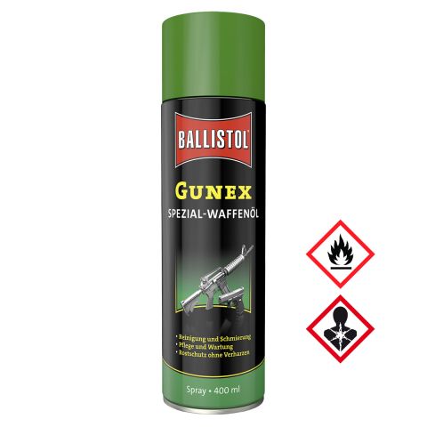 Ballistol Gunex Waffenöl, 400 ml Spray, extremer Rostschutz