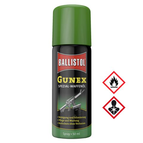 Ballistol Gunex Waffenöl, 50 ml Spray, extremer Rostschutz