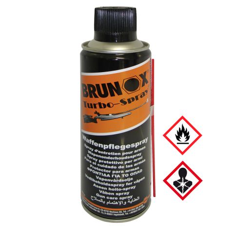 Brunox Turbo-Spray, Schweizer Waffenpflege, 300 ml Spray - ohne Silikon, PTFE o. Graphit