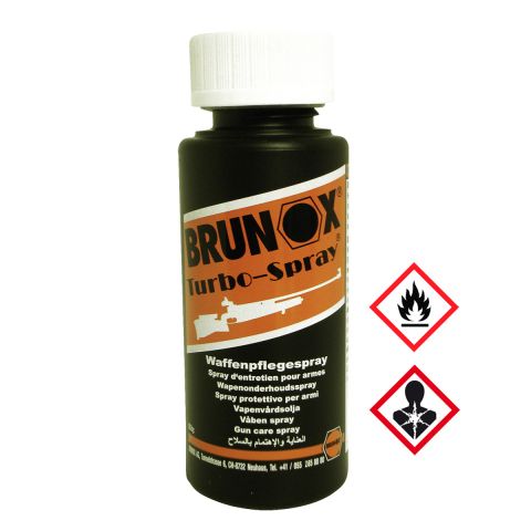 Brunox Turbo-Spray, Schweizer Waffenpflege, 100 ml flüssig - ohne Silikon, PTFE o. Graphit