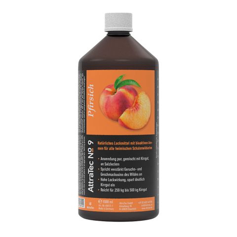 AttraTec No 9 / natürliches Lockmittel mit bioaktiven Aromen, 1 Liter, Pfirsich