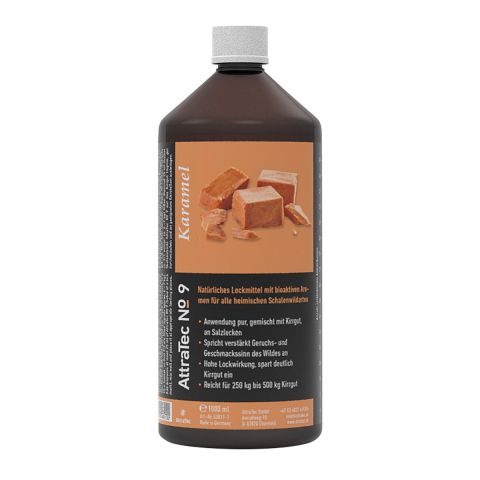 AttraTec No 9 / natürliches Lockmittel mit bioaktiven Aromen, 1 Liter, Karamel