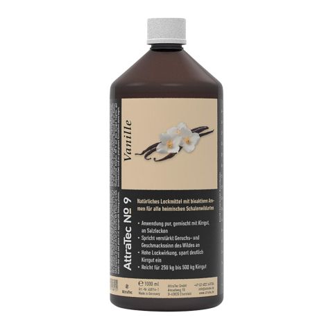 AttraTec No 9 / natürliches Lockmittel mit bioaktiven Aromen, 1 Liter, Vanille