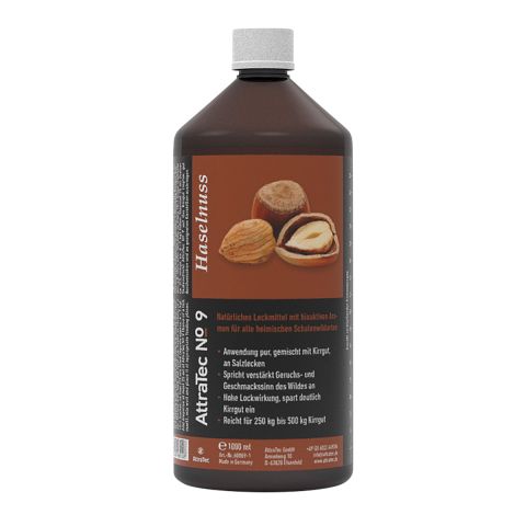 AttraTec No 9 / natürliches Lockmittel mit bioaktiven Aromen, 1 Liter, Haselnuss