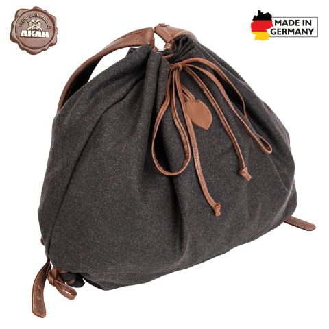 Lautloser und wetterfester Gebirgsrucksack Loden/Elchleder