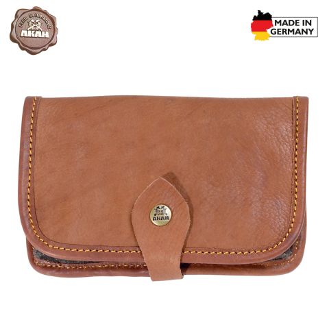 Patronen-Etui Yakleder/PISCHL-Loden für 10 Kugeln - robust und weich