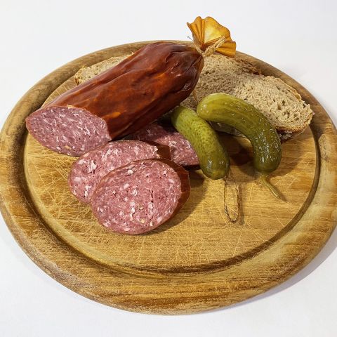 Feine geräucherte Wild-Wurstwaren, Wildsalami, Wildbeisser, Wildbratwurst