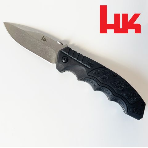 Heckler & Koch SFP Klappmesser Tactical Folder SW Plain, Spearpoint-Klinge im Stonewash-Finish - günstig!